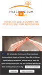 Mobile Screenshot of pflegezentrum-nordhorn.de
